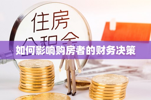站前如何影响购房者的财务决策